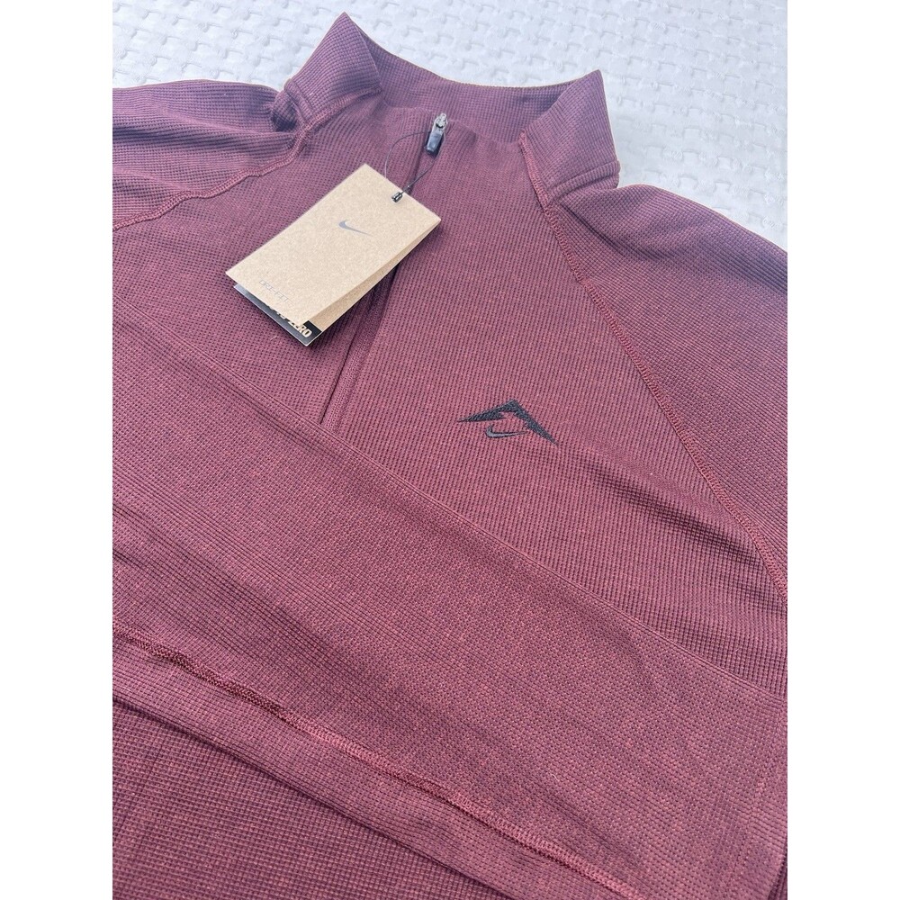 Nike Trail Shirt Long Sleeve Running 1/2-Zip Pullover FV9994-652 Men's Medium